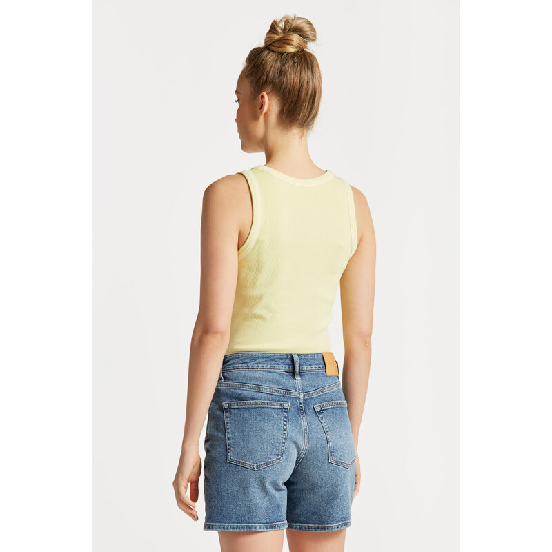 TOP GANT SUNFADED HIGH NECK RIB TANK TOP žlutá L