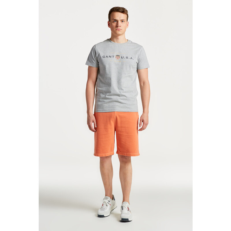 TEPLÁKOVÉ ŠORTKY GANT SUNFADED SHORTS oranžová L