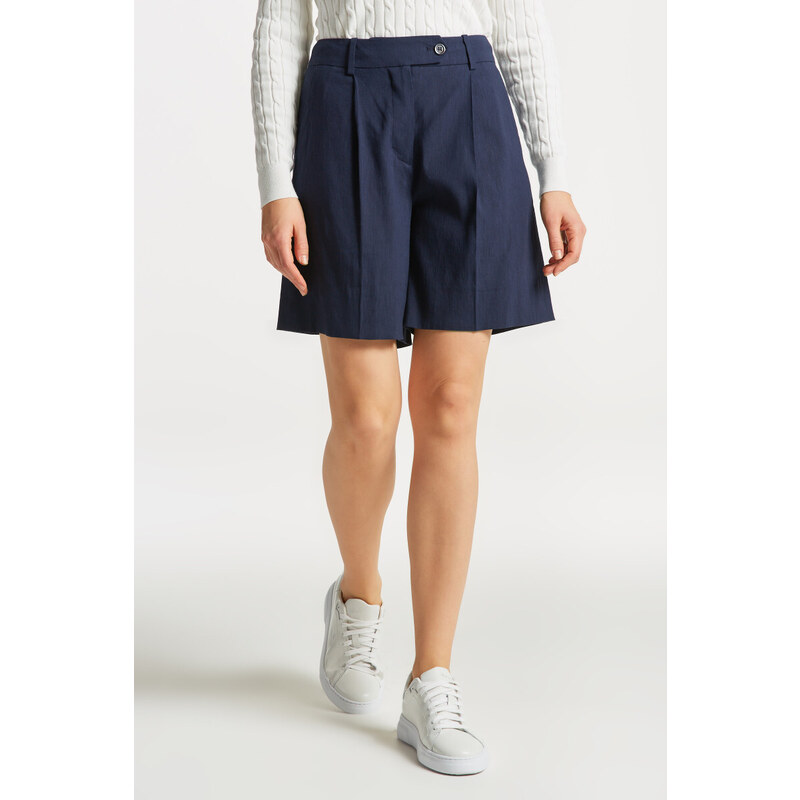 ŠORTKY GANT STRETCH LINEN SHORTS modrá 34