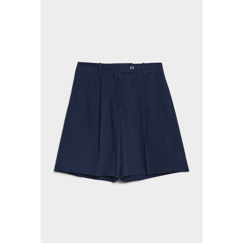 ŠORTKY GANT STRETCH LINEN SHORTS modrá 34