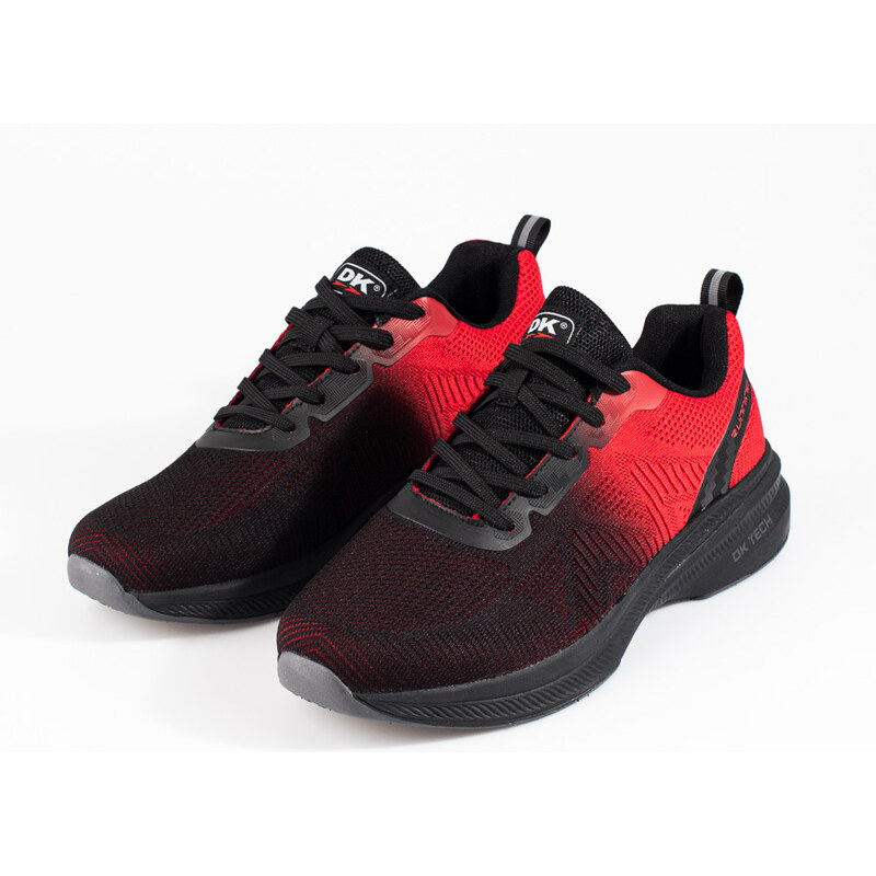 Men's sports shoes black and red DK