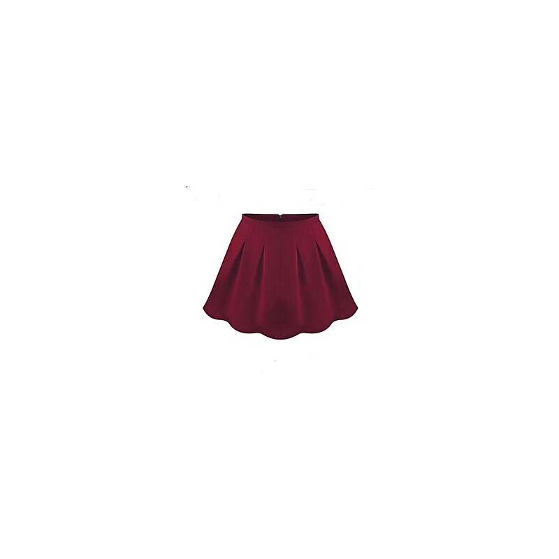 LightInTheBox Women's Solid color Pleats Mini skirts