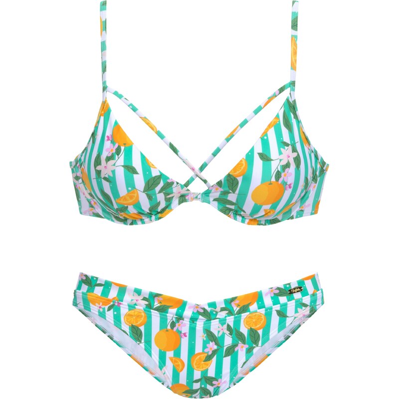 BUFFALO Bikiny mátová / nefritová / mandarinkoná / offwhite 97226430