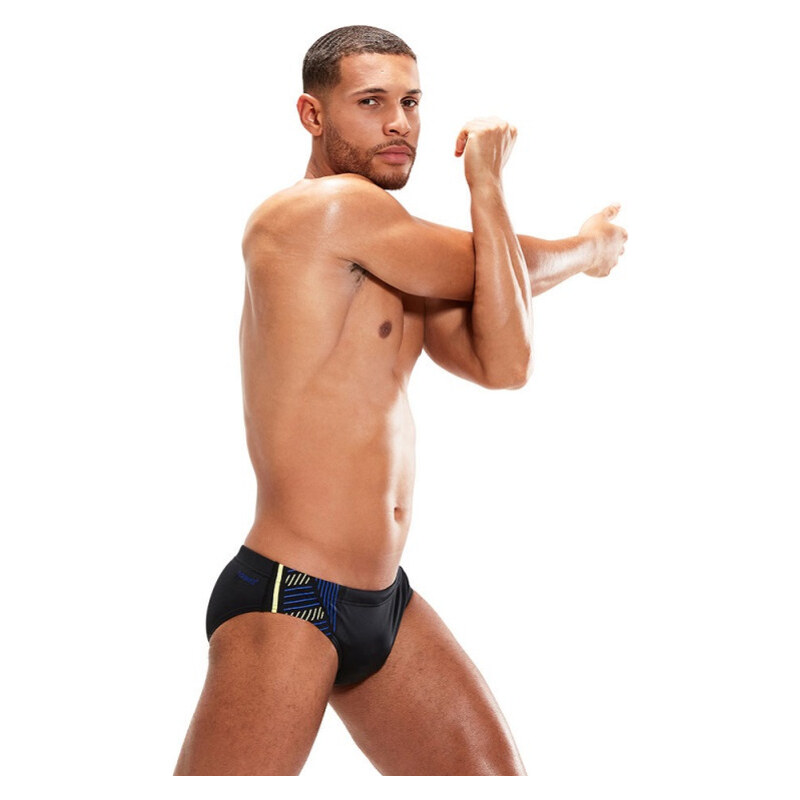 Pánské plavky Speedo 7cm Tech Panel Brief Black/Chroma...