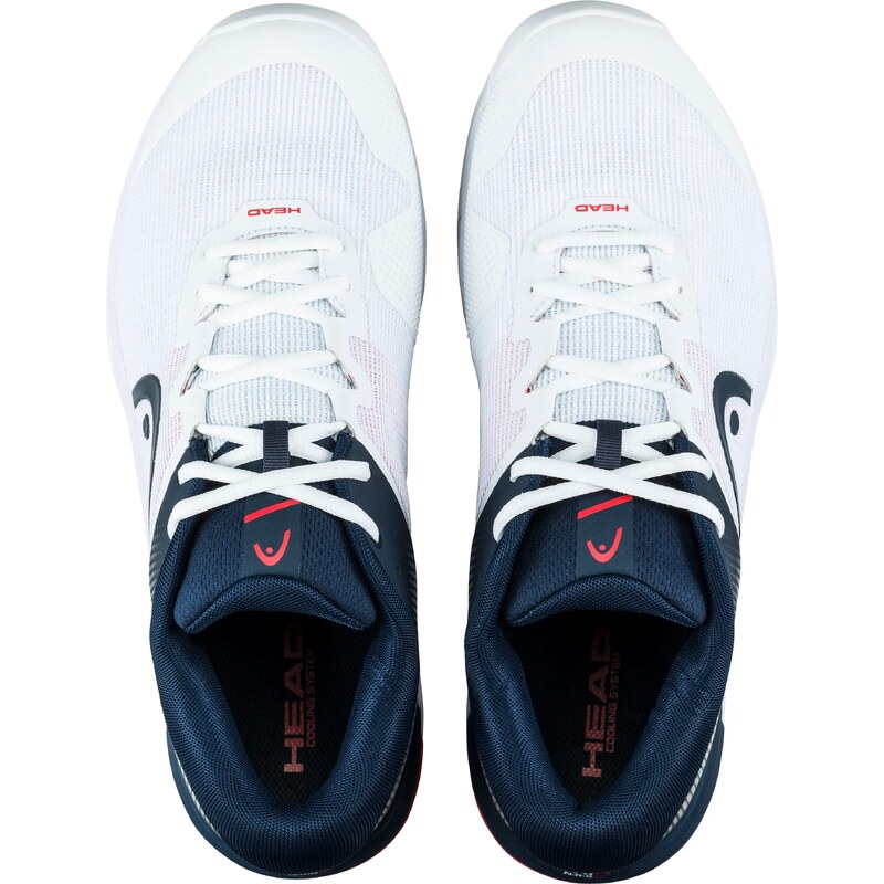 Pánská tenisová obuv Head Revolt Evo 2.0 AC White/Dark Blue EUR 44