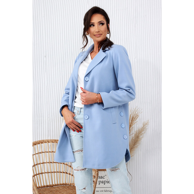 Merce Coat Ina Light Blue