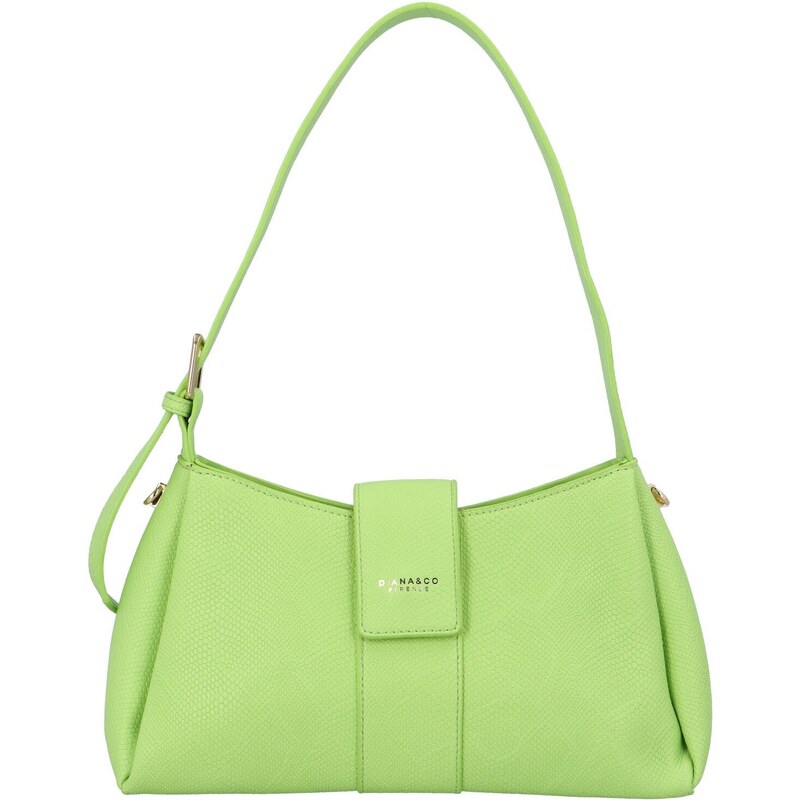 DIANA & CO Elegantní a stylová dámská koženková kabelka Roger, zelená