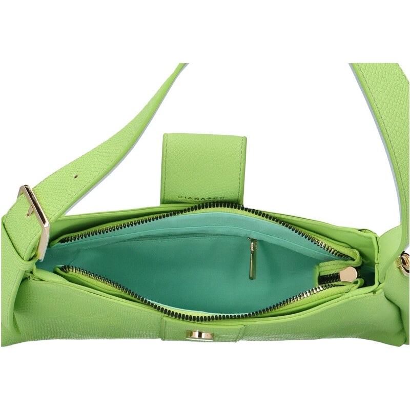 Dámská kabelka přes rameno světle zelená - DIANA & CO Olilika zelená