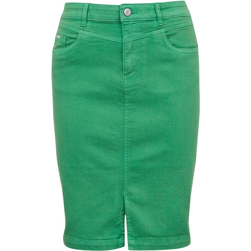 Orsay Zelená dámská džínová sukně - Dámské