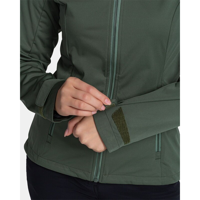 Dámská softshellová bunda Kilpi BELTRA-W tmavě zelená