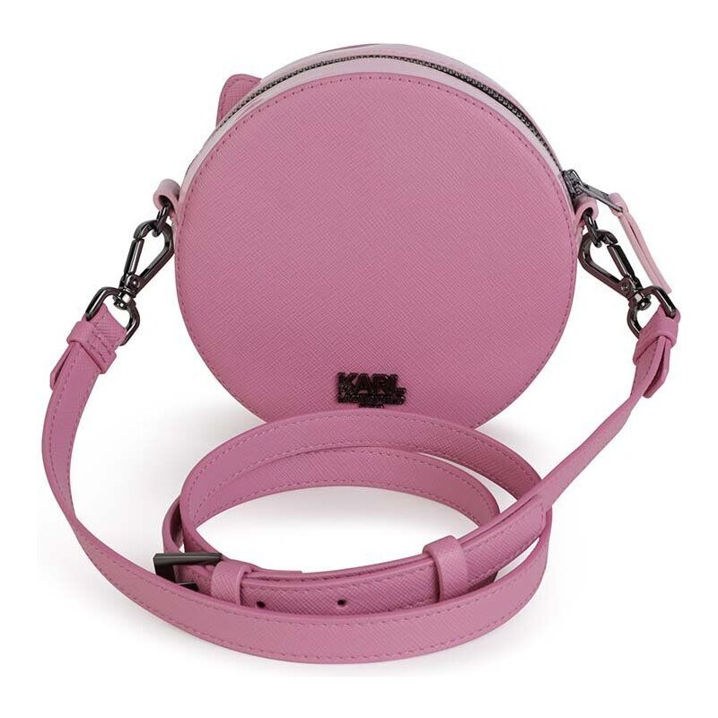 Dětská kabelka Karl Lagerfeld růžová barva