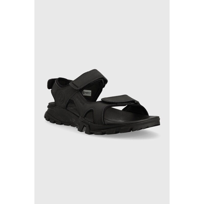 Kožené sandály Timberland Lincoln Peak pánské, černá barva, TB0A5T5G0151