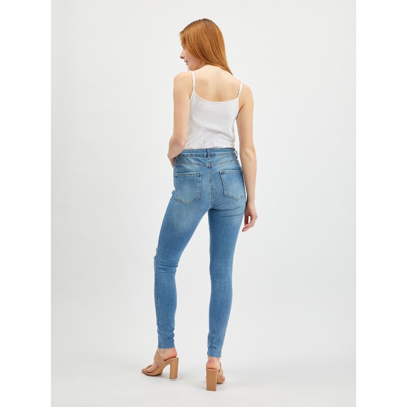 Orsay Světle modré dámské skinny fit džíny - Dámské