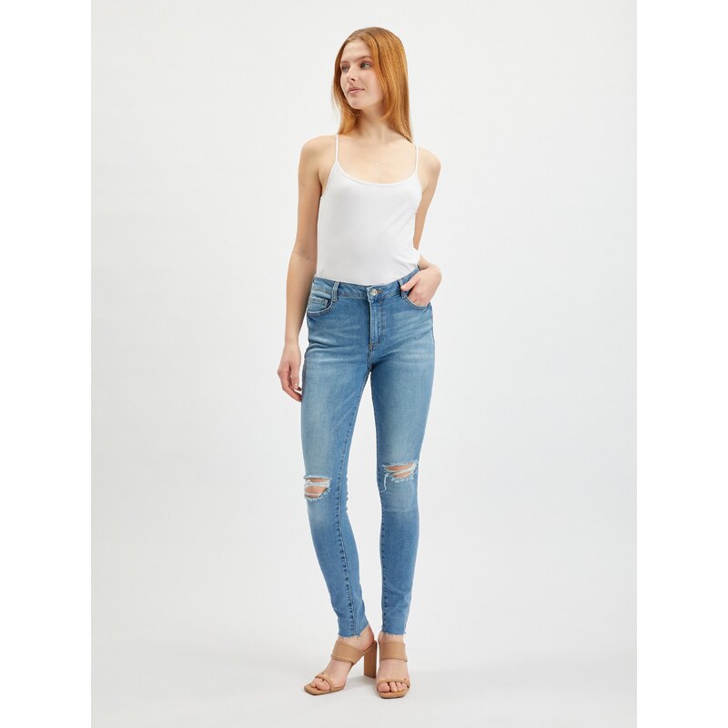 Orsay Světle modré dámské skinny fit džíny - Dámské