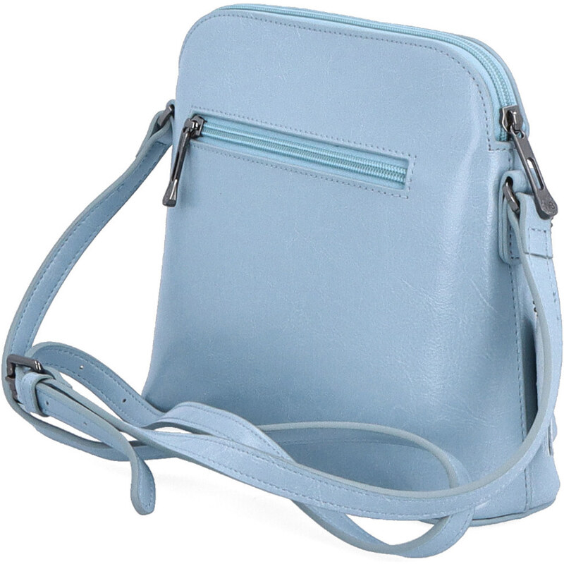 Kožená kabelka crossbody Noelia Bolger modrá NB 0078 SM