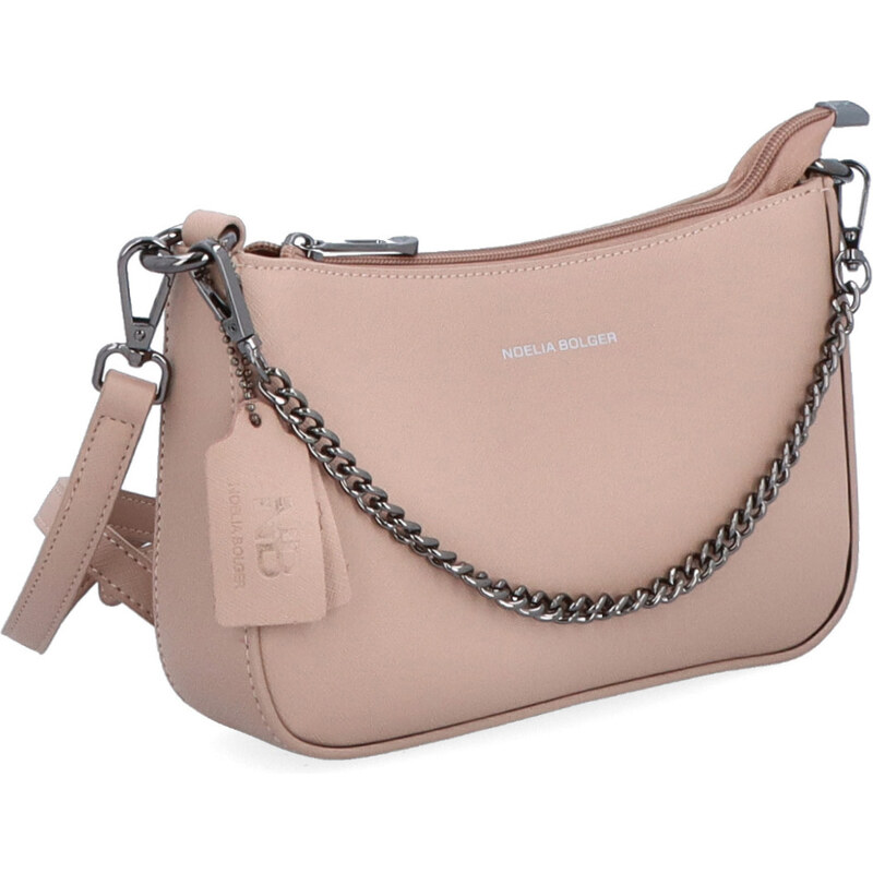 Kožená kabelka crossbody Noelia Bolger tělová NB 0073 N