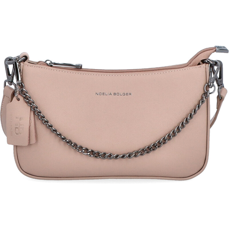 Kožená kabelka crossbody Noelia Bolger tělová NB 0073 N