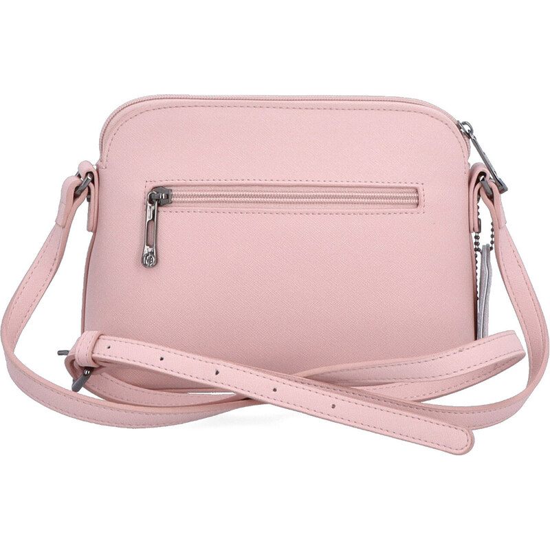 Kožená kabelka crossbody Noelia Bolger růžová NB 0070 R