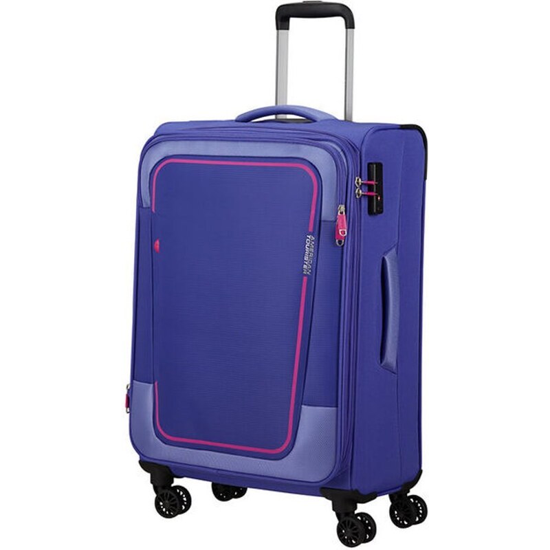 American Tourister Látkový cestovní kufr Pulsonic EXP M 64/74 l tmavě modrá