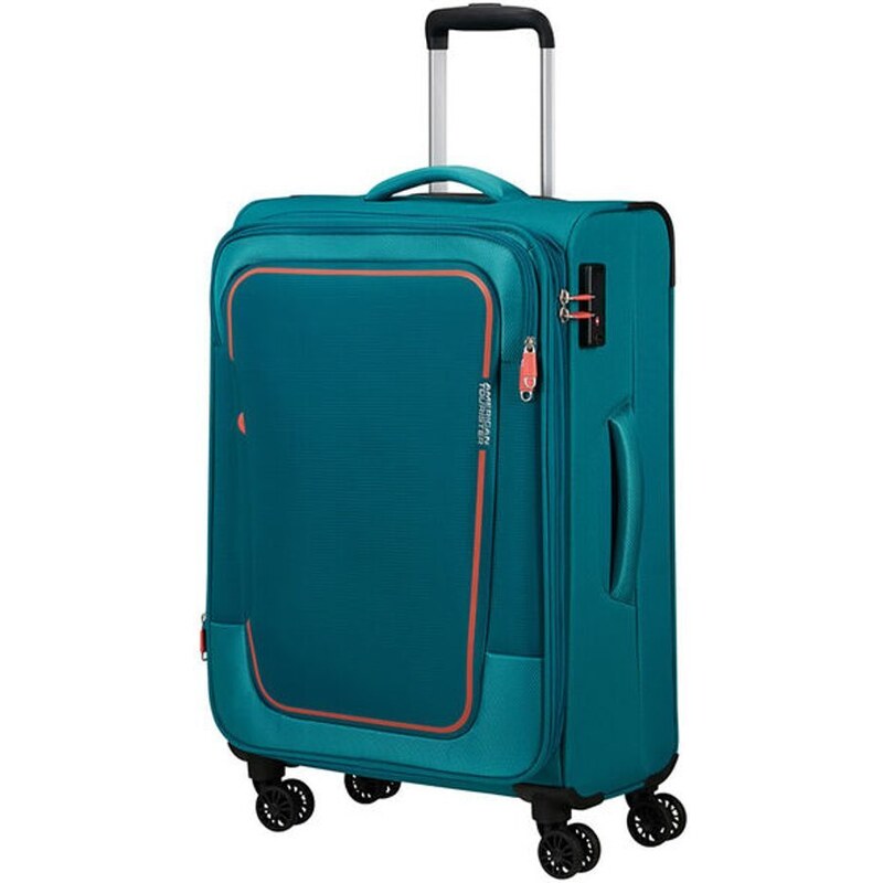 American Tourister Látkový cestovní kufr Pulsonic EXP M 64/74 l tmavě modrá