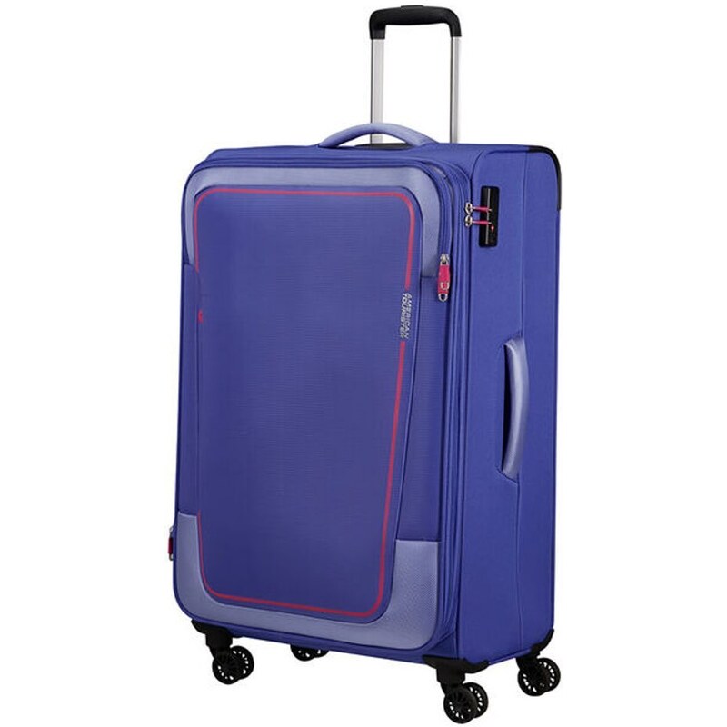 American Tourister Látkový cestovní kufr Pulsonic EXP XL 113/122 l fialová