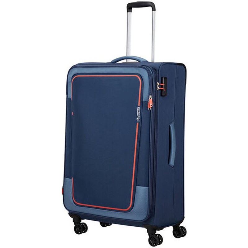 American Tourister Látkový cestovní kufr Pulsonic EXP XL 113/122 l fialová