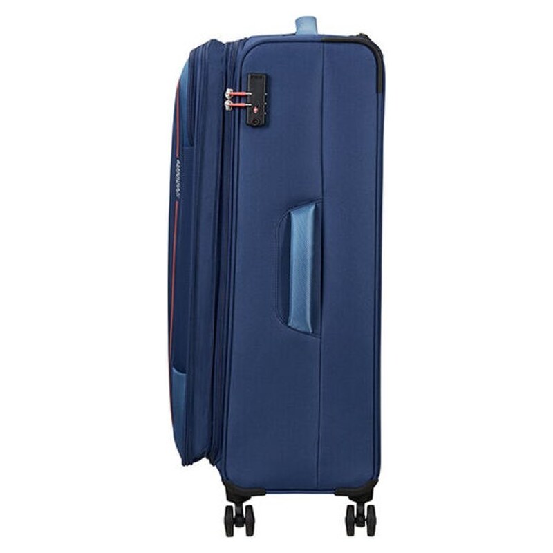 American Tourister Látkový cestovní kufr Pulsonic EXP XL 113/122 l fialová
