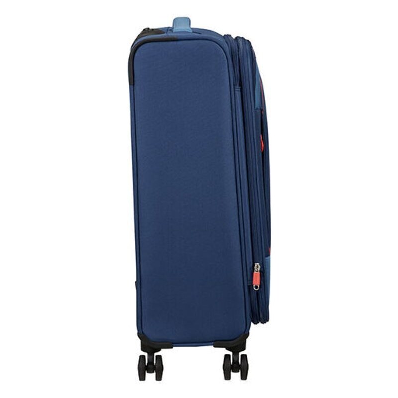 American Tourister Látkový cestovní kufr Pulsonic EXP M 64/74 l tmavě modrá