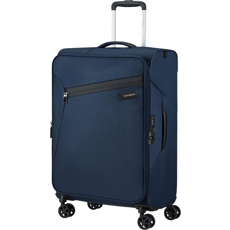 Samsonite Látkový cestovní kufr Litebeam EXP M 67/73 l tmavě modrá