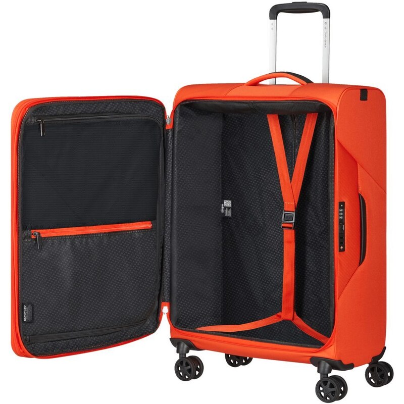 Samsonite Látkový cestovní kufr Litebeam EXP M 67/73 l tmavě modrá