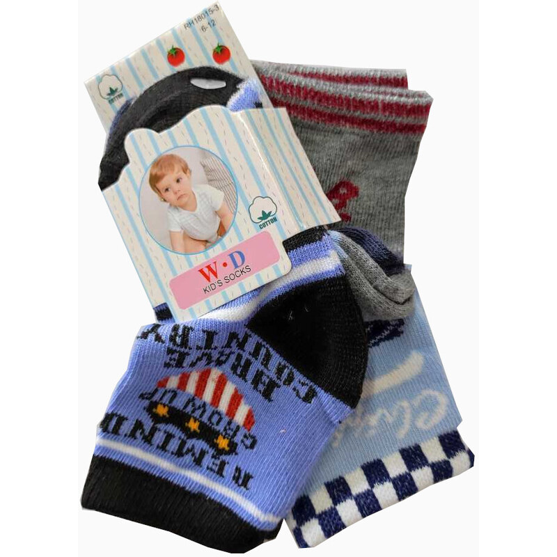 Kojenecké ponožky W.D RH18015-3 set 3ks