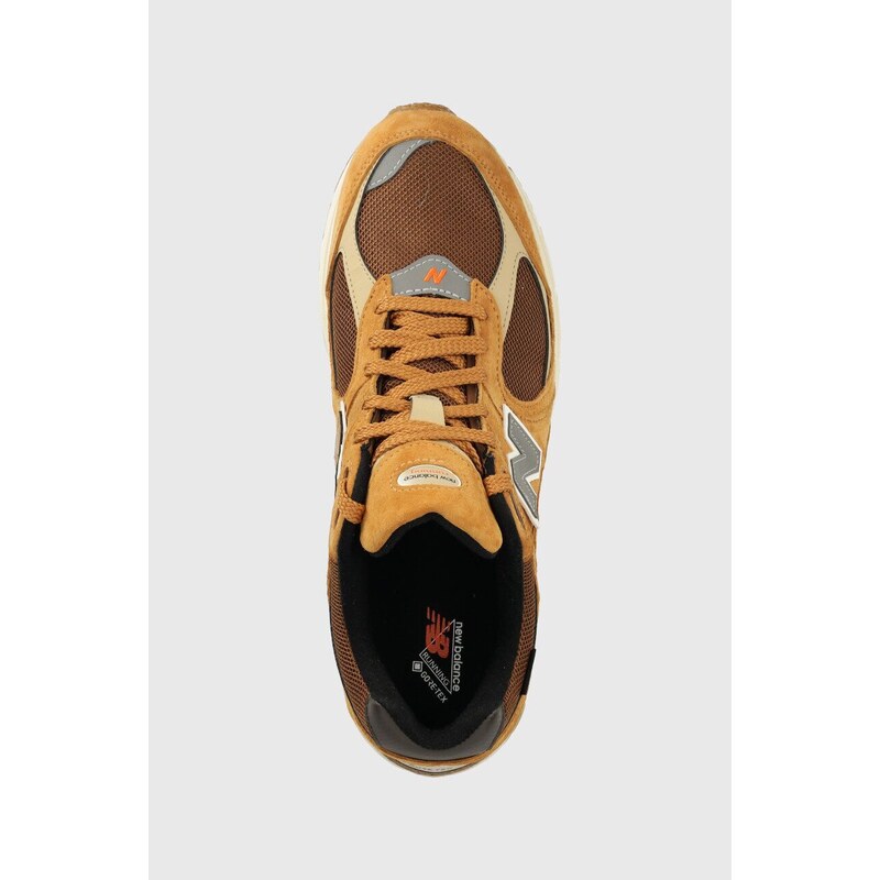 Sneakers boty New Balance hnědá barva, M2002RXG-RXG