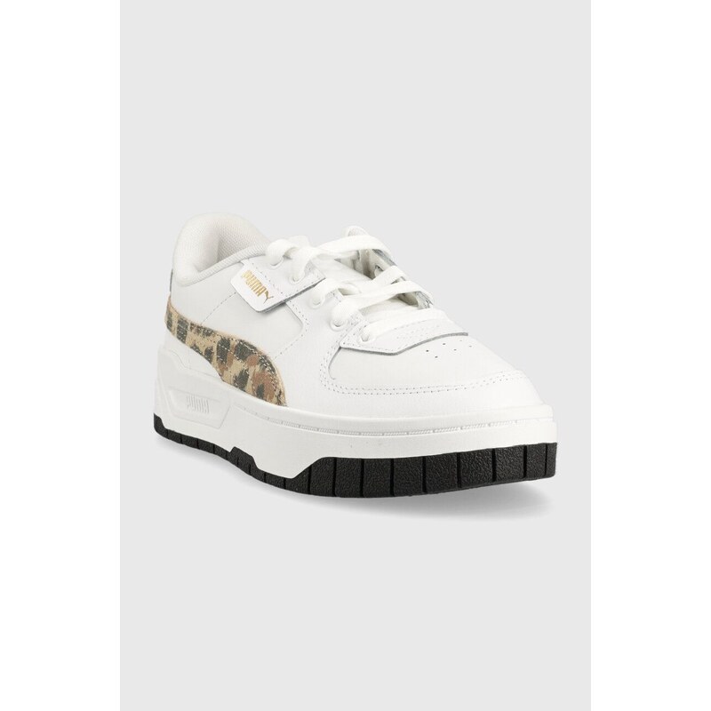 Dětské sneakers boty Puma Cali Dream Animal Print Jr bílá barva