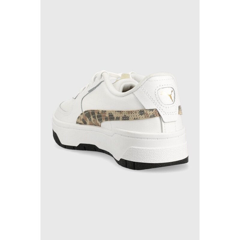 Dětské sneakers boty Puma Cali Dream Animal Print Jr bílá barva