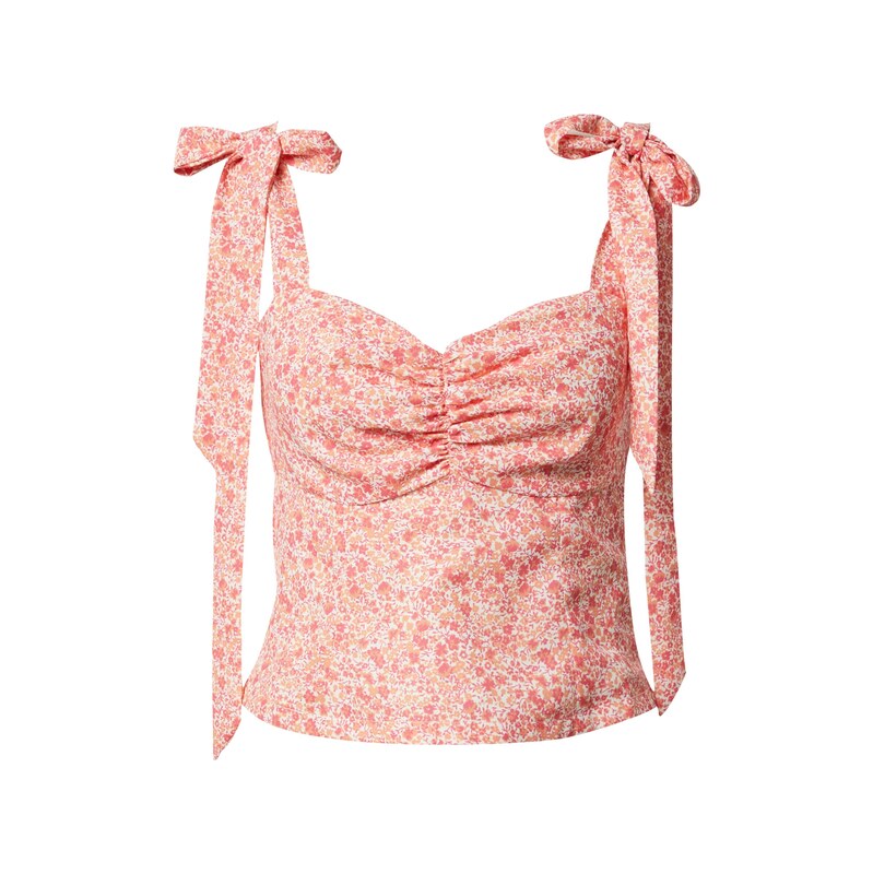 ABOUT YOU x Laura Giurcanu Top Malea oranžová / pink / bílá