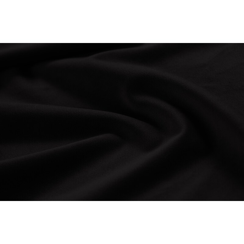 Černá sametová rohová pohovka Windsor & Co Leon 260 cm, levá