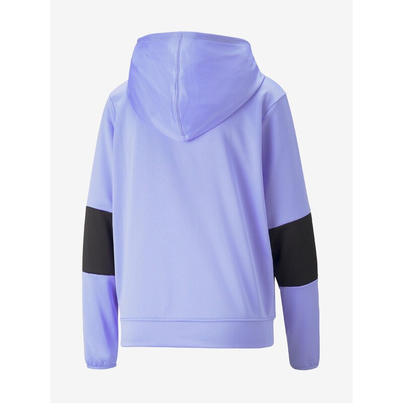 Fialová dámská mikina Puma TRAIN ALL DAY HOODIE - Dámské