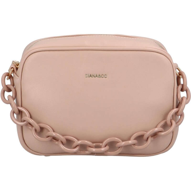 Dámská crossbody kabelka pudrově růžová - DIANA & CO Aftery