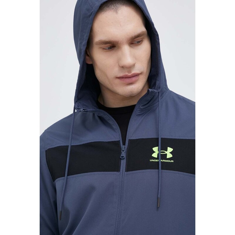 Větrovka Under Armour tmavomodrá barva, přechodná, 1361621