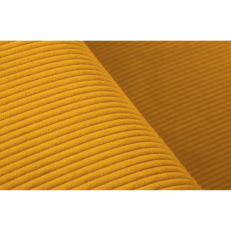 Žlutá manšestrová rohová pohovka Windsor & Co Leon 260 cm, levá