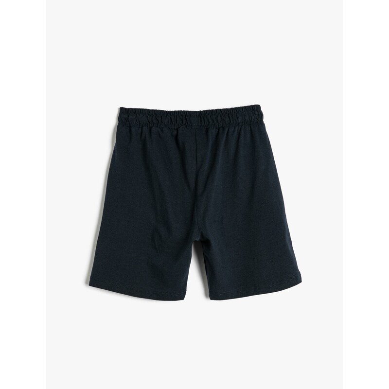 Koton Shorts Basic with Tie Waist Pocket Cotton Cotton