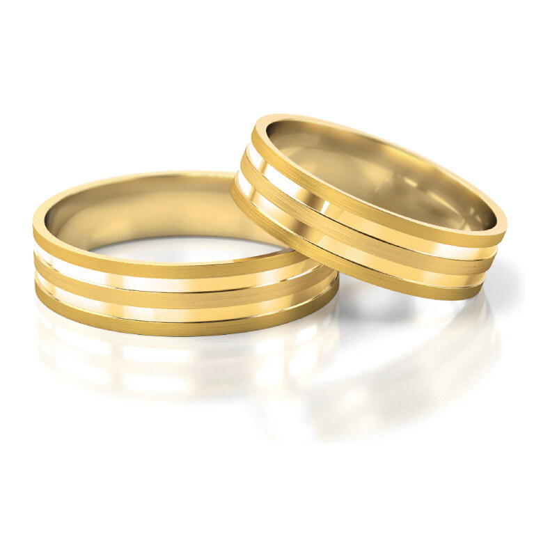 Linger Zlaté snubní prsteny 2231