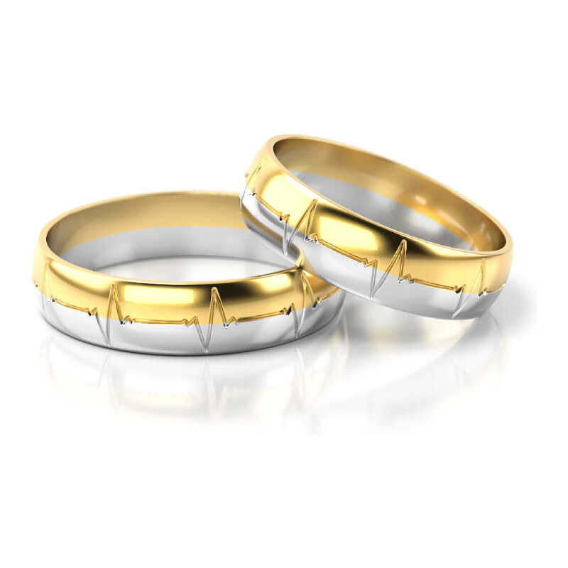 Linger Zlaté snubní prsteny 2257