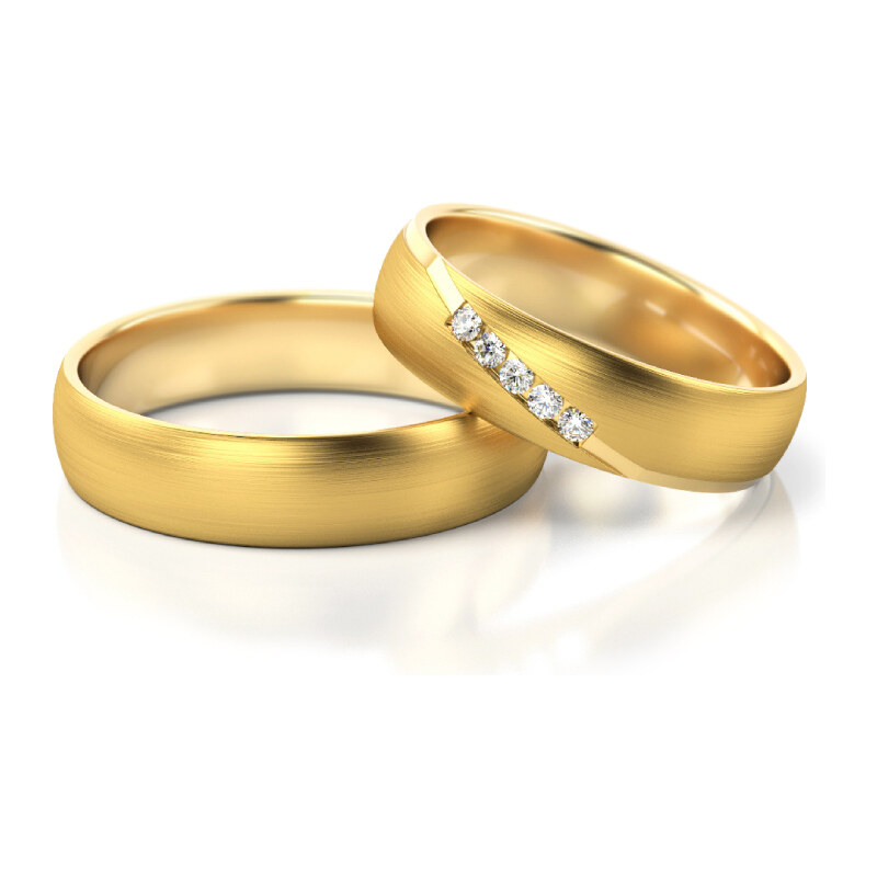 Linger Zlaté snubní prsteny 4269