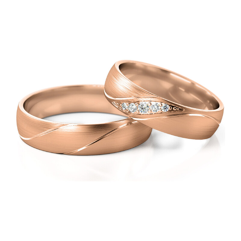 Linger Zlaté snubní prsteny 2284