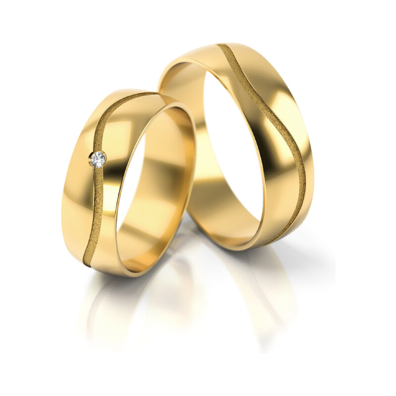 Linger Zlaté snubní prsteny 2286