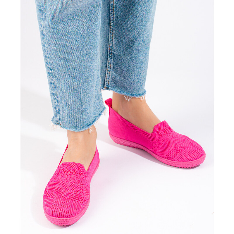 Textile slip-on sneakers Shelvt pink
