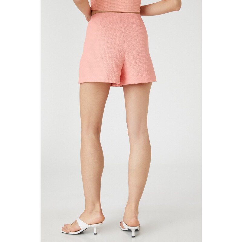 Koton Mini Shorts Skirt Pocket Pleated