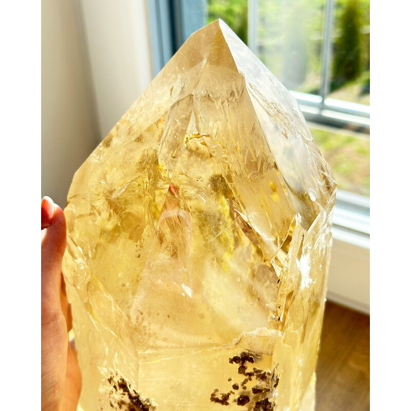 Gaia Crystal Impozantní pravý citrín surový Brazílie 6,6kg TOP