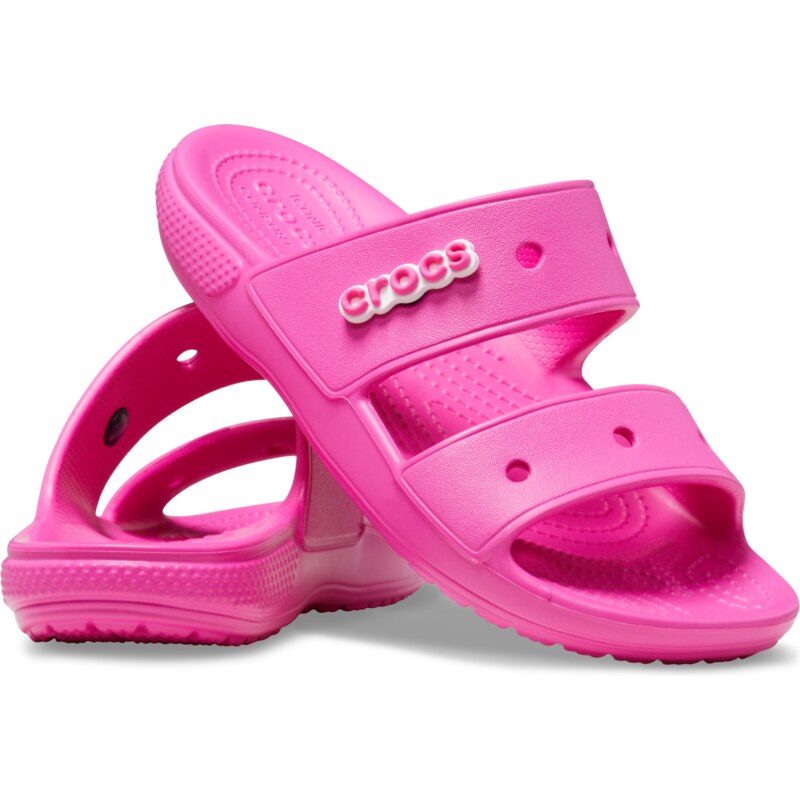 Dámské pantofle Crocs CLASSIC SANDAL neonově růžová